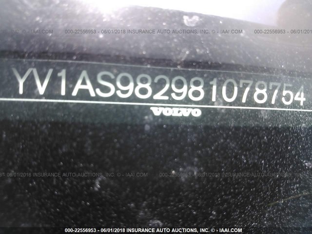 YV1AS982981078754 - 2008 VOLVO S80 3.2 SILVER photo 9