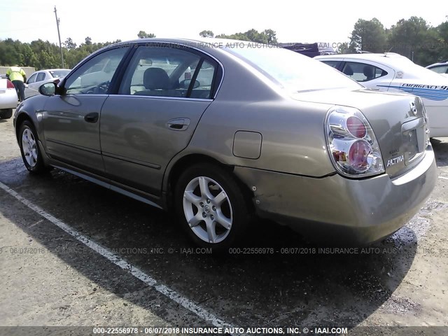 1N4AL11D85C216208 - 2005 NISSAN ALTIMA S/SL Champagne photo 3