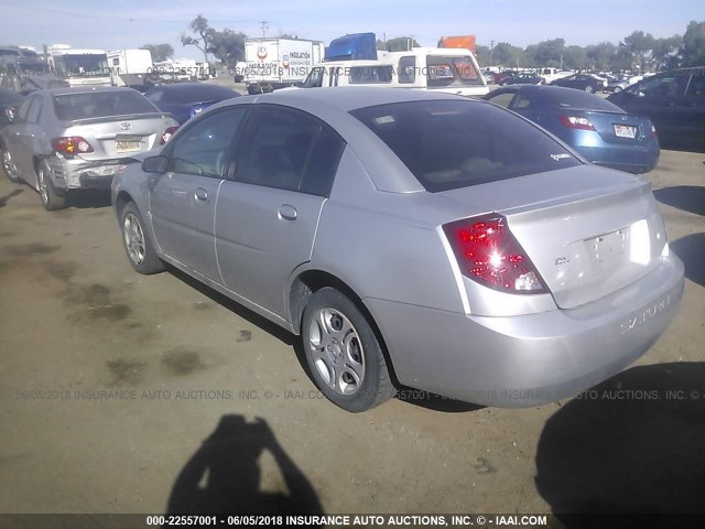 1G8AJ52F73Z186131 - 2003 SATURN ION LEVEL 2 银色 照片 3