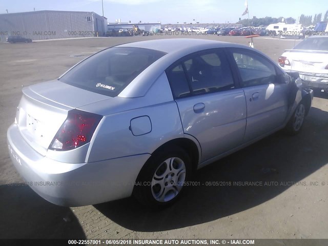 1G8AJ52F73Z186131 - 2003 SATURN ION LEVEL 2 银色 照片 4