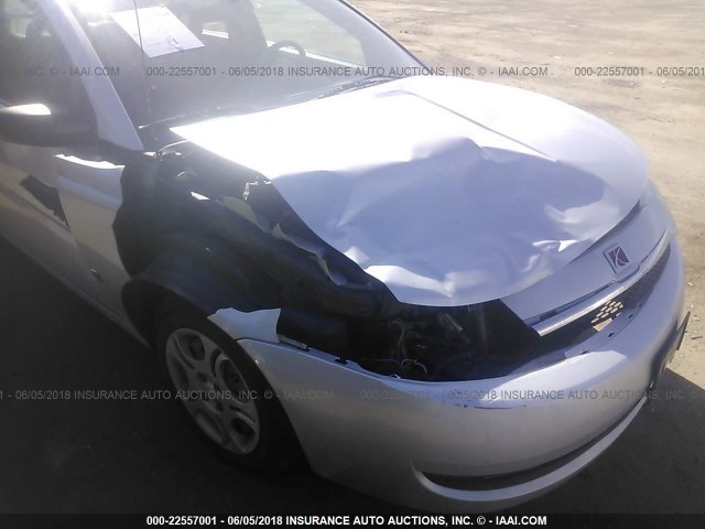 1G8AJ52F73Z186131 - 2003 SATURN ION LEVEL 2 银色 照片 6