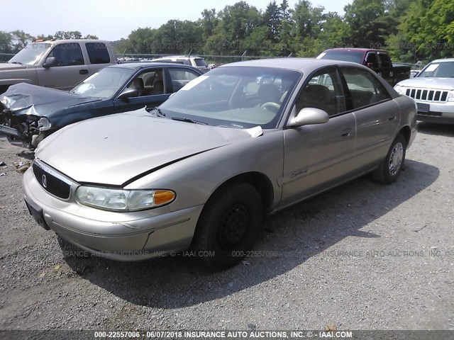 2G4WS52J0Y1161225 - 2000 BUICK CENTURY CUSTOM TAN photo 2