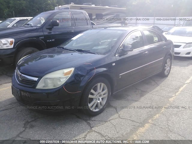 1G8ZS57N87F280753 - 2007 SATURN AURA XE Dark Blue photo 2