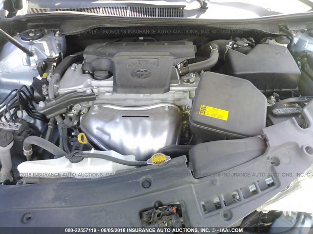 4T4BF1FK0CR225331 - 2012 TOYOTA CAMRY SE/LE/XLE ლურჯი ფოტო 10