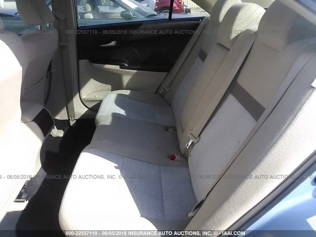 4T4BF1FK0CR225331 - 2012 TOYOTA CAMRY SE/LE/XLE ლურჯი ფოტო 8