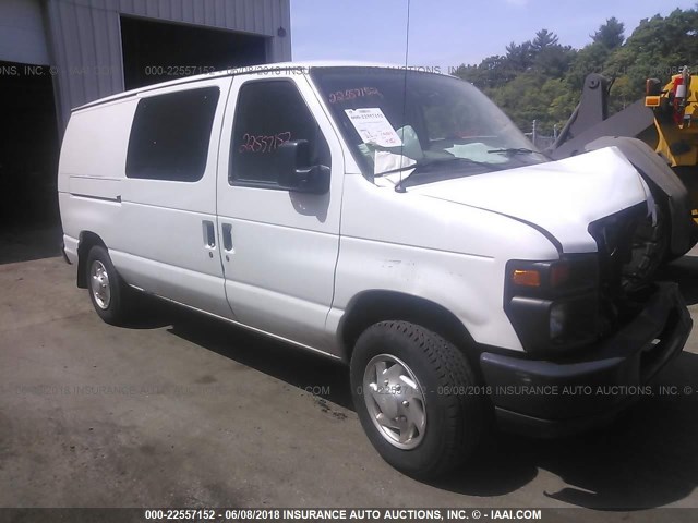 1FTNE1EL3CDA81881 - 2012 FORD ECONOLINE E150 VAN WHITE photo 1