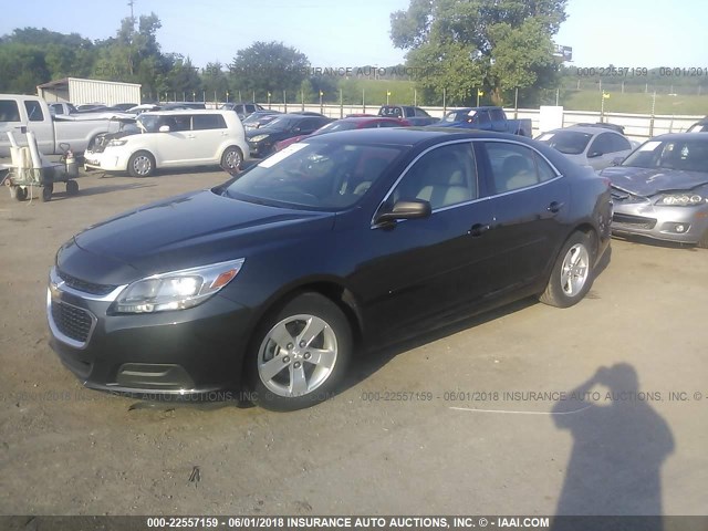 1G11A5SL0FF304501 - 2015 CHEVROLET MALIBU LS 黑色 照片 2