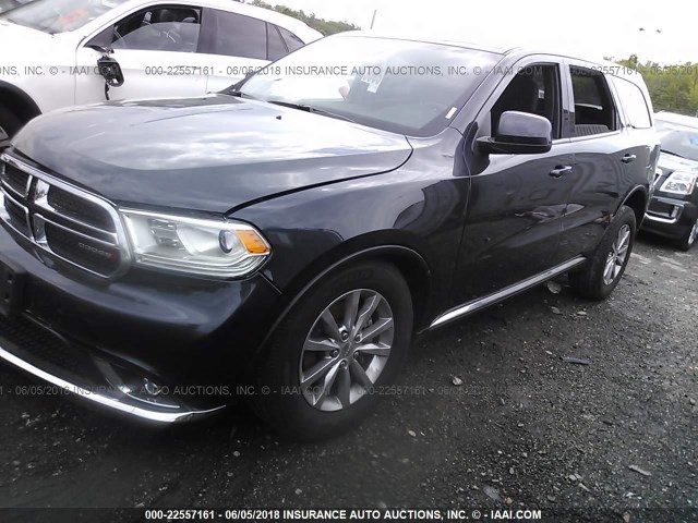 1C4RDHAG5GC424000 - 2016 DODGE DURANGO SXT BLACK photo 2