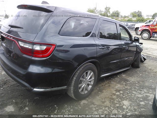 1C4RDHAG5GC424000 - 2016 DODGE DURANGO SXT BLACK photo 4