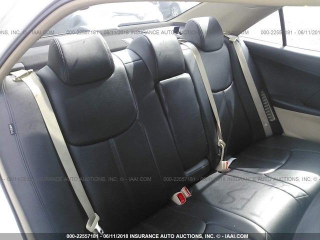 4T1BD1FK8CU056157 - 2012 TOYOTA CAMRY HYBRID/LE/XLE 白色 照片 8