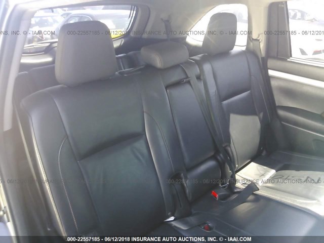 5TDJKRFHXFS139378 - 2015 TOYOTA HIGHLANDER XLE 黑色 照片 8