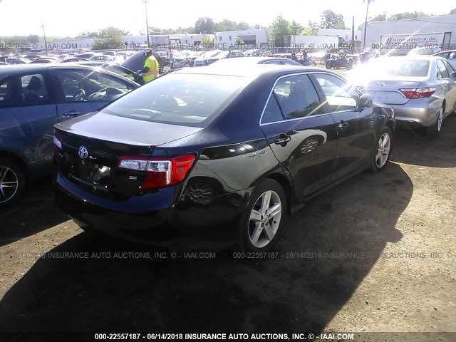 4T1BF1FK1EU419783 - 2014 TOYOTA CAMRY L/SE/LE/XLE 黑色 照片 4