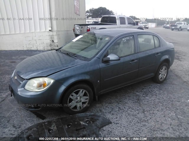 1G1AL55F467788831 - 2006 CHEVROLET COBALT LT BLUE photo 2