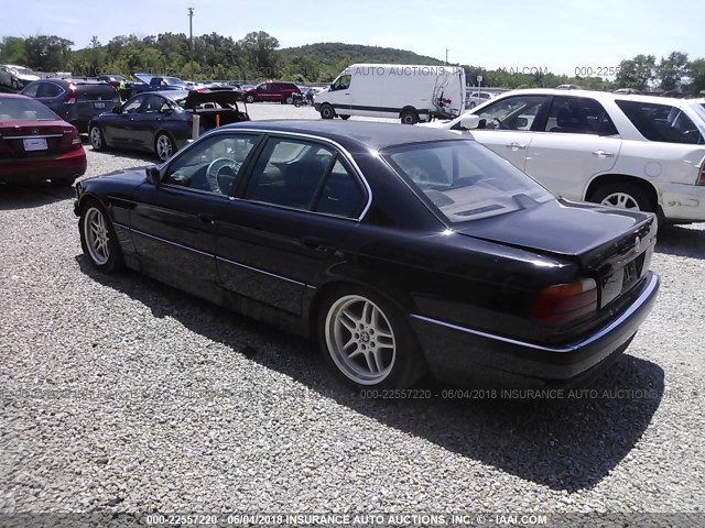 WBAGF8327WDL52919 - 1998 BMW 740 I AUTOMATIC BLACK photo 3