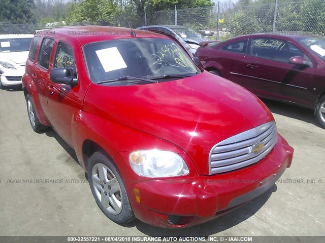 3GNCA13B89S611890 - 2009 CHEVROLET HHR LS RED photo 1