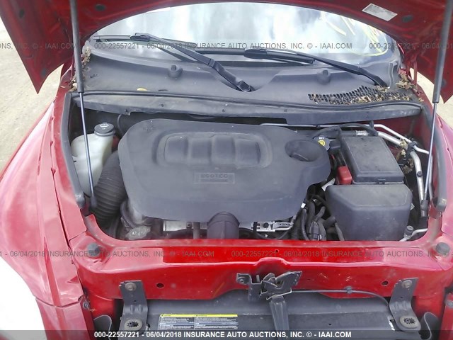 3GNCA13B89S611890 - 2009 CHEVROLET HHR LS RED photo 10