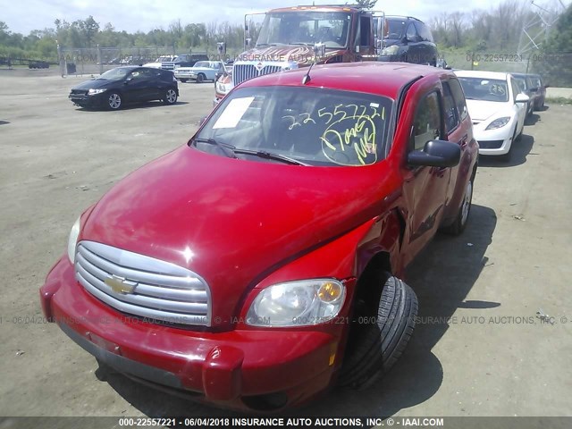 3GNCA13B89S611890 - 2009 CHEVROLET HHR LS RED photo 2