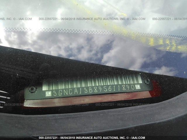 3GNCA13B89S611890 - 2009 CHEVROLET HHR LS RED photo 9