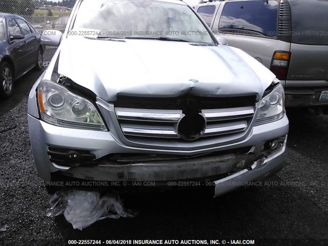 4JGBF71E17A102871 - 2007 MERCEDES-BENZ GL 450 4MATIC GRAY photo 6