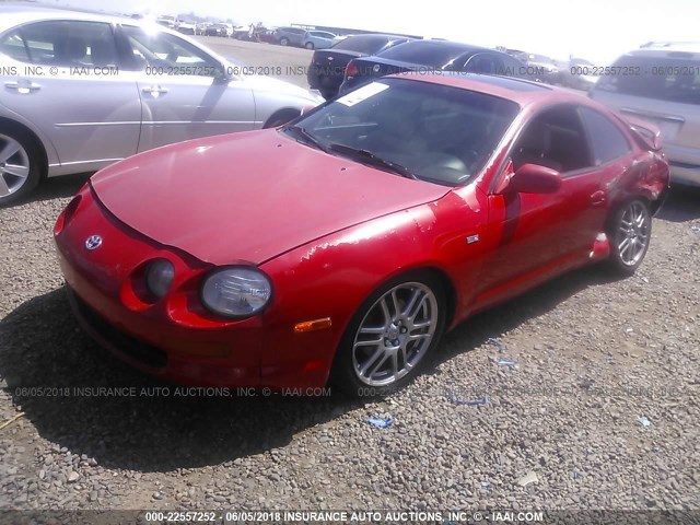 JT2ST07N4R0005550 - 1994 TOYOTA CELICA GT RED photo 2