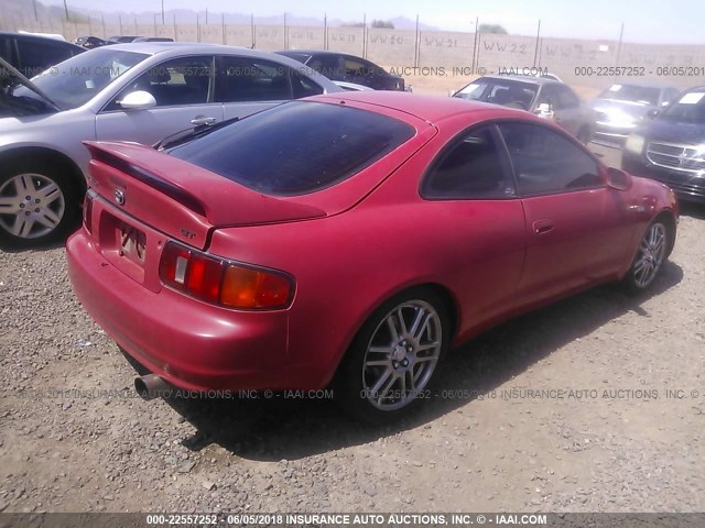 JT2ST07N4R0005550 - 1994 TOYOTA CELICA GT RED photo 4