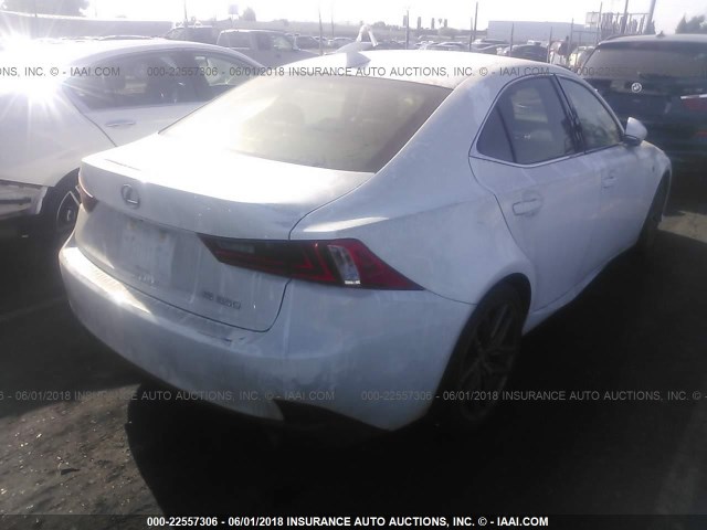 JTHBE1D22E5010999 - 2014 LEXUS IS 350 WHITE photo 4