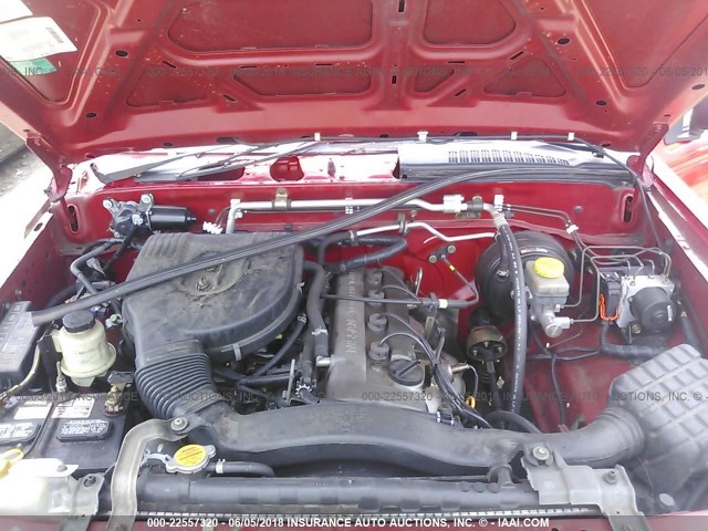 1N6DD26T63C421918 - 2003 NISSAN FRONTIER KING CAB XE RED photo 10
