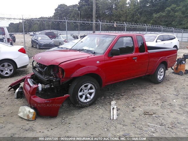 1N6DD26T63C421918 - 2003 NISSAN FRONTIER KING CAB XE RED photo 2