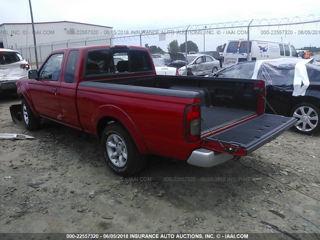 1N6DD26T63C421918 - 2003 NISSAN FRONTIER KING CAB XE RED photo 3