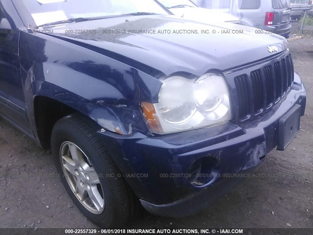 1J4GR48K16C176896 - 2006 JEEP GRAND CHEROKEE LAREDO/COLUMBIA/FREEDOM BLUE photo 6