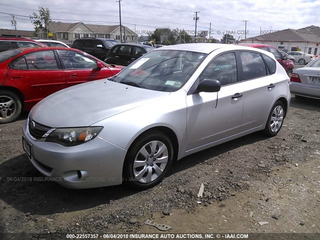 JF1GH61698H800988 - 2008 SUBARU IMPREZA 2.5I SILVER photo 2