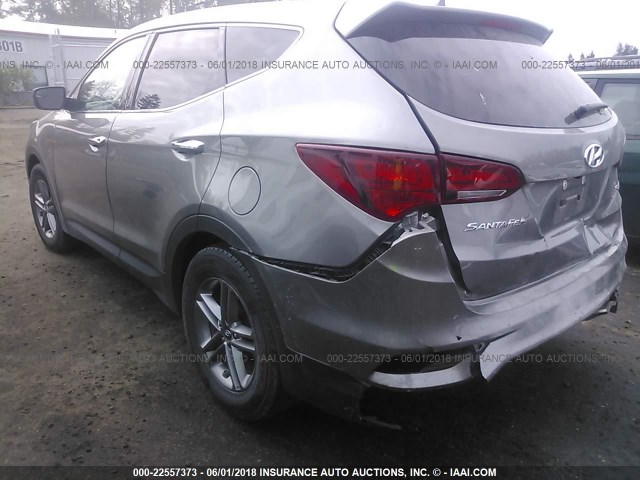 5NMZT3LBXHH026193 - 2017 HYUNDAI SANTA FE SPORT  GRAY photo 3