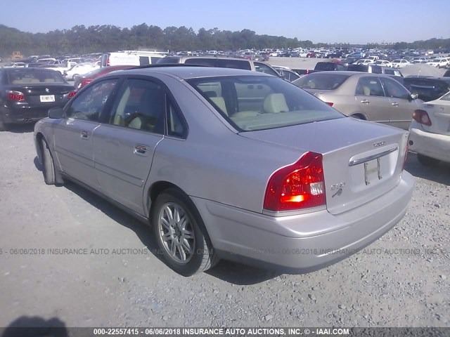 YV1TS592451410241 - 2005 VOLVO S80 2.5T SILVER photo 3