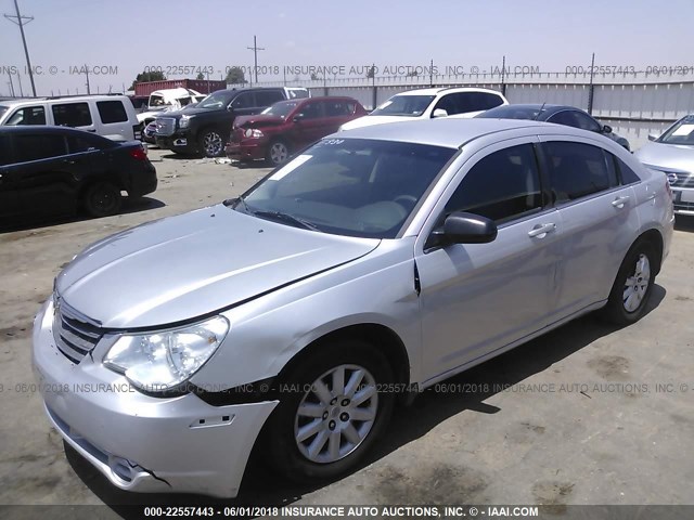 1C3CC4FB8AN100506 - 2010 CHRYSLER SEBRING TOURING SILVER photo 2