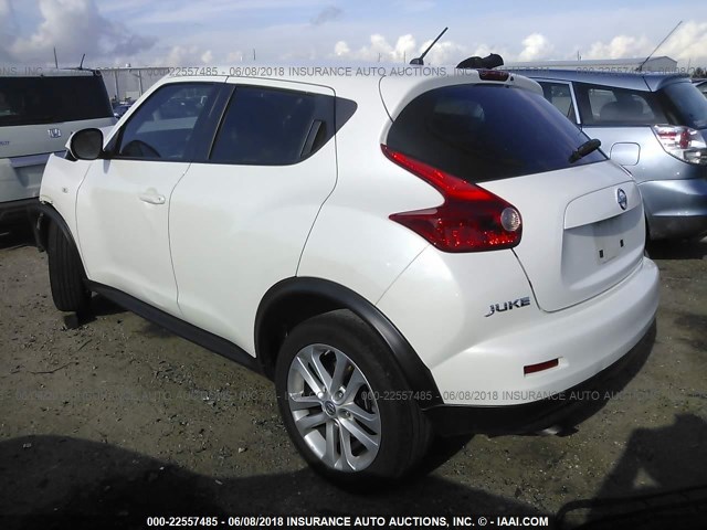 JN8AF5MR0DT221504 - 2013 NISSAN JUKE S/SV/SL WHITE photo 3