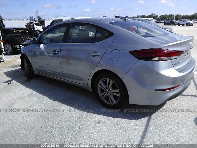 5NPD84LF0HH175168 - 2017 HYUNDAI ELANTRA SE/VALUE/LIMITED SILVER photo 3