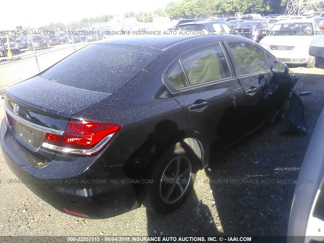 2HGFB2F73FH509879 - 2015 HONDA CIVIC SE BLACK photo 4