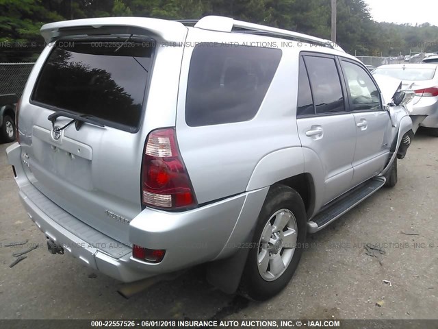 JTEZU17R430007006 - 2003 TOYOTA 4RUNNER LIMITED SILVER photo 4