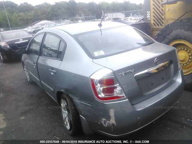 3N1AB6APXAL653455 - 2010 NISSAN SENTRA 2.0/2.0S/SR/2.0SL 灰色 照片 3