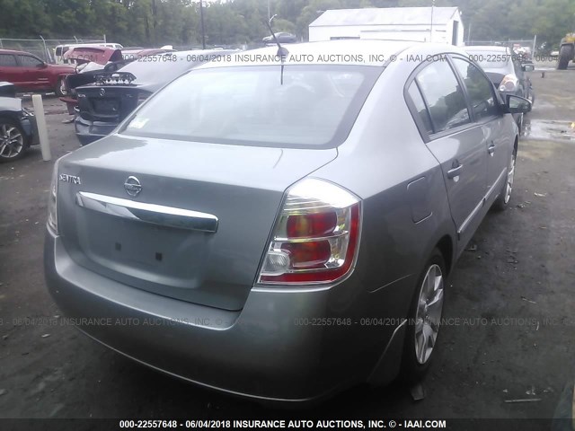 3N1AB6APXAL653455 - 2010 NISSAN SENTRA 2.0/2.0S/SR/2.0SL 灰色 照片 4