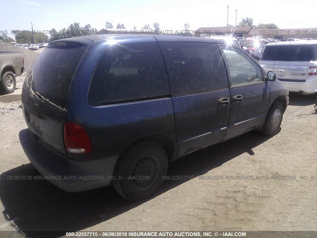 2C4GJ2536YR885493 - 2000 CHRYSLER VOYAGER BLUE photo 4