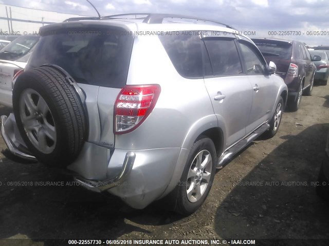 JTMBF31V09D004722 - 2009 TOYOTA RAV4 LIMITED SILVER photo 4