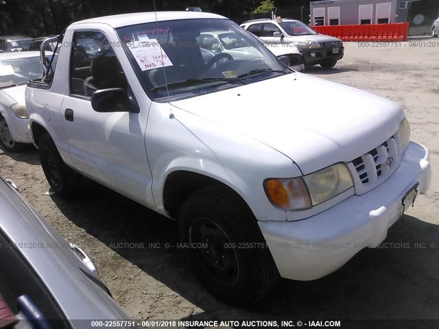 KNDJB623715691833 - 2001 KIA SPORTAGE WHITE photo 1