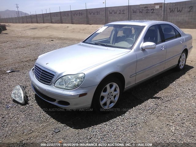 WDBNG83J75A455397 - 2005 MERCEDES-BENZ S 430 4MATIC SILVER photo 2