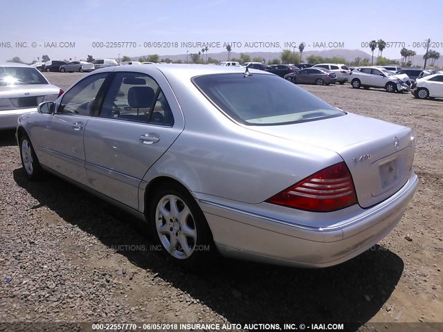 WDBNG83J75A455397 - 2005 MERCEDES-BENZ S 430 4MATIC SILVER photo 3