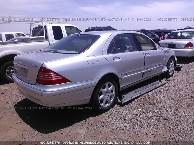 WDBNG83J75A455397 - 2005 MERCEDES-BENZ S 430 4MATIC SILVER photo 4