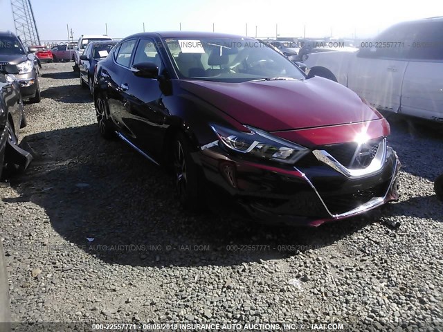 1N4AA6AP3HC455182 - 2017 NISSAN MAXIMA 3.5S/SV/SL/SR/PLAT RED photo 1