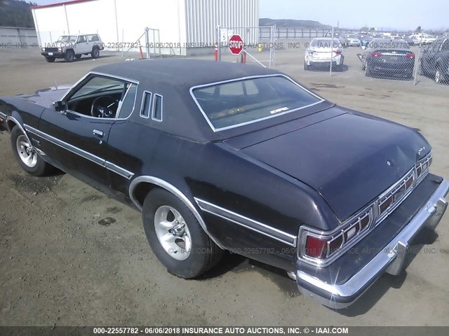 4G21H203242 - 1974 FORD GRAN TORINO  BLACK photo 3