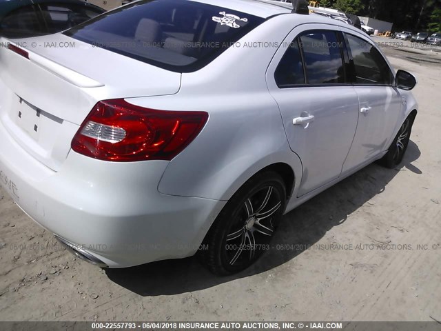 JS2RF9A38A6100743 - 2010 SUZUKI KIZASHI SE WHITE photo 4