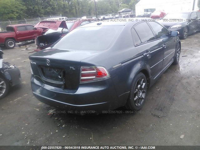 19UUA66257A035360 - 2007 ACURA TL GRAY photo 4